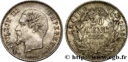 20 centimes Napoléon III, tête nue 1858 Paris F.148/10 SUP55 