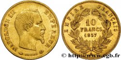 10 francs or Napoléon III, tête nue 1857 Paris F.506/4 TTB48 