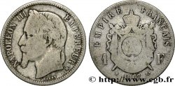 1 franc Napoléon III, tête laurée 1867 Strasbourg F.215/7