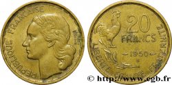 20 francs Georges Guiraud, 4 faucilles 1950 Beaumont-Le-Roger F.401/3