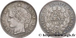 20 centimes Cérès, IIe République 1851 Paris F.146/7