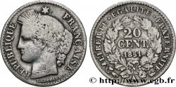20 centimes Cérès, IIe République 1851 Paris F.146/7