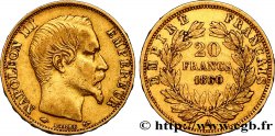 20 francs or Napoléon III, tête nue 1860 Paris F.531/18