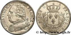5 francs Louis XVIII, buste habillé 1814 Rouen F.308/2 SPL63 