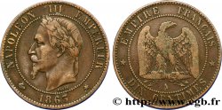 Dix centimes Napoléon III, tête laurée 1863 Paris F.134/10