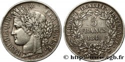 5 francs Cérès, IIe République, Main/Main 1849 Paris F.327/2