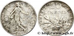 50 centimes Semeuse 1909  F.190/16 XF40 