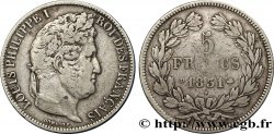 5 francs Ier type Domard, tranche en creux 1831 Lyon F.319/2