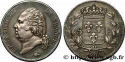 5 francs Louis XVIII, tête nue 1823 Paris F.309/76
