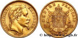 20 francs or Napoléon III, tête laurée 1862 Paris F.532/3