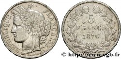 5 francs Cérès, sans légende 1870 Paris F.332/1
