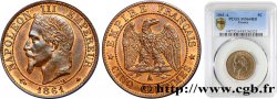 Cinq centimes Napoléon III, tête laurée 1861 Paris F.117/2