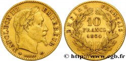 10 francs or Napoléon III, tête laurée, type définitif à grand 10 1864 Paris F.507A/6