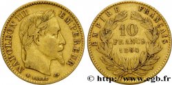 10 francs or Napoléon III, tête laurée 1864 Strasbourg F.507A/7