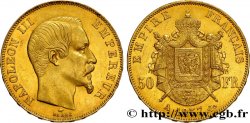 50 francs or Napoléon III, tête nue 1857 Paris F.547/4 SUP55 