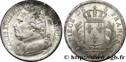 5 francs Louis XVIII, buste habillé 1814 Bayonne F.308/8