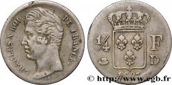 1/4 franc Charles X 1827 Lyon F.164/13