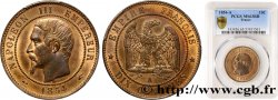 Dix centimes Napoléon III, tête nue 1854 Paris F.133/11