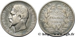 2 francs Napoléon III, tête nue 1854 Paris F.262/2 VF35 