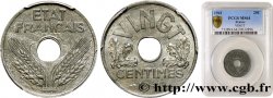 VINGT centimes État français 1941  F.152/2 SPL64 PCGS