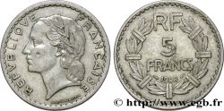 5 francs Lavrillier, aluminium, 9 fermé 1948  F.339/14