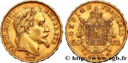 20 francs or Napoléon III, tête laurée 1870 Paris F.532/23