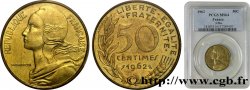 50 centimes Marianne, col à trois plis 1962 Paris F.197/2