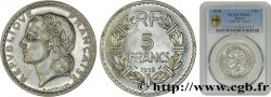 5 francs Lavrillier, nickel 1938  F.336/7