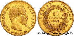10 francs or Napoléon III, tête nue 1859 Paris F.506/7