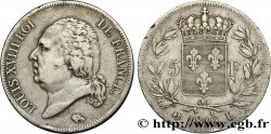 5 francs Louis XVIII, tête nue 1816 Bayonne F.309/8