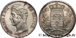 1 franc Charles X, matrice du revers à quatre feuilles 1829 Rouen F.207A/12