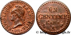 Un centime Dupré, 6 normal 1798 Paris F.100/3