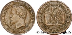 Un centime Napoléon III, tête laurée 1862 Strasbourg F.103/5