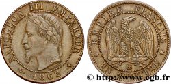 Un centime Napoléon III, tête laurée 1862 Strasbourg F.103/5