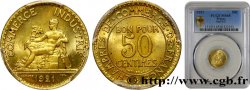 50 centimes Chambres de Commerce 1921 Paris F.191/3