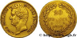 20 francs or Louis-Philippe, Tiolier, tranche inscrite en relief 1830 Paris F.525/1