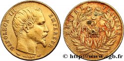 5 francs or Napoléon III, tête nue, petit module, tranche cannelée 1854 Paris F.500A/1