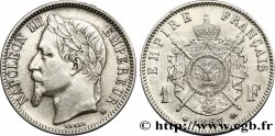 1 franc Napoléon III, tête laurée 1867 Strasbourg F.215/7