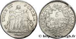 5 francs Union et Force, Union serré, avec glands intérieurs et gland extérieur 1799 Bordeaux F.288/108