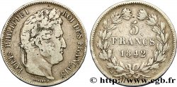 5 francs IIe type Domard 1842 Strasbourg F.324/97