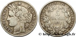 5 francs Cérès, IIe République 1851 Paris F.327/7
