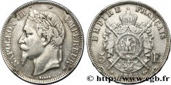 5 francs Napoléon III, tête laurée 1868 Strasbourg F.331/13