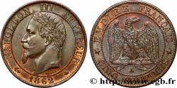 Cinq centimes Napoléon III, tête laurée 1862 Paris F.117/7