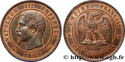 Dix centimes Napoléon III, tête nue 1852 Paris F.133/1