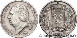 1 franc Louis XVIII 1820 Perpignan F.206/34 TTB 