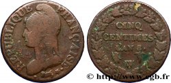 Cinq centimes Dupré, grand module 1800 Lille F.115/134