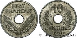 Essai de 10 centimes État français, grand module 1941 Paris F.141/1 SUP62 