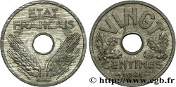 Essai de VINGT centimes État français 1941 Paris F.152/1 SPL63 