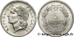 5 francs Lavrillier, aluminium 1945 Castelsarrasin F.339/5 SUP58 