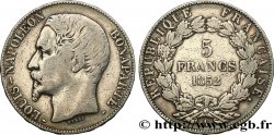 5 francs Louis-Napoléon, 2ème type 1852 Paris F.329/2